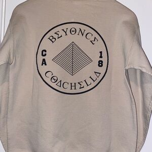 Coachella Beige Crewneck Jacket
